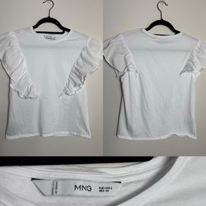 T Shirts With Frills, MANGO